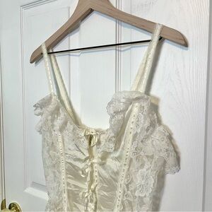 ✧･ﾟvintage delicates ruffle coquette teddy